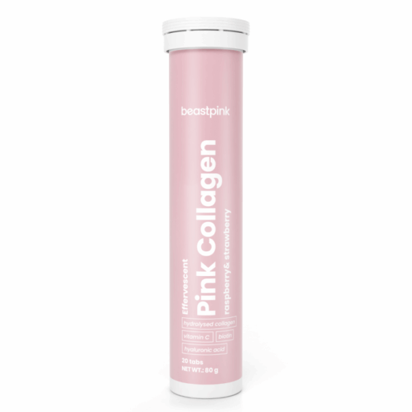 Αναβράζον Pink Collagen - BeastPink STRAWBERRY RASPBERRY