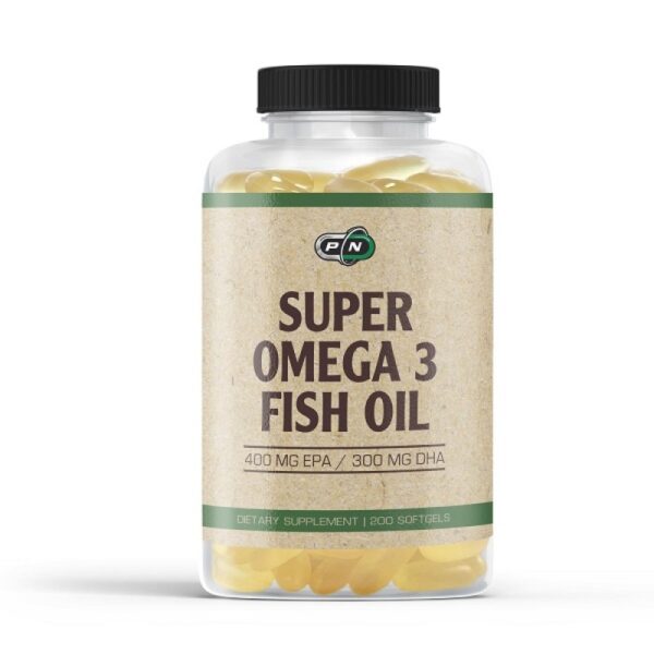 SUPER OMEGA 3 FISH OIL 1000MG 400 EPA / 300 DHA 200 SOFTGELS -PURE ...
